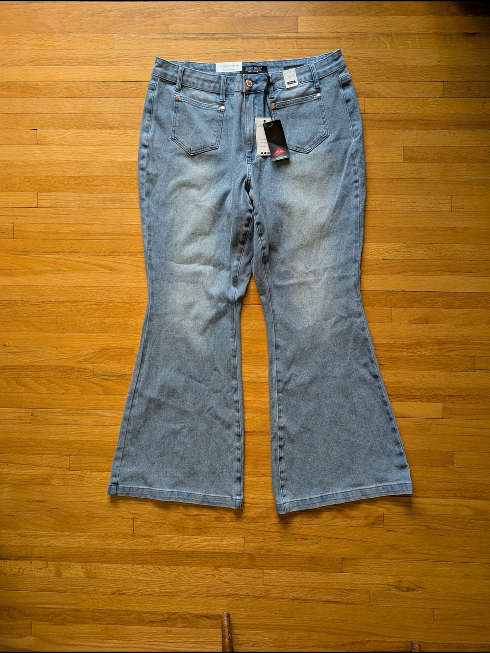 Judy Blue Plus Size NWT Light Blue Flare Jeans